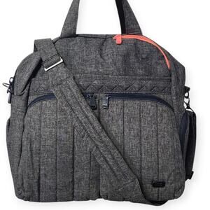 Lug Boxer Packable Duffel Travel Overnight Weekender Carry-on Bag Gray NWOT